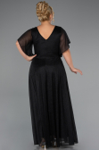 Robe de Soirée Grande Taille Longue Noir ABU5323
