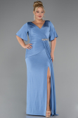 Robe de Soirée Grande Taille Longue Indigo ABU5287