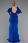 Robe de Soirée Grande Taille Longue Bleu Saxe ABU5287