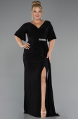 Robe de Soirée Grande Taille Longue Noir ABU5287