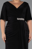 Robe de Soirée Grande Taille Longue Noir ABU5287