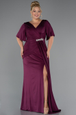 Robe de Soirée Grande Taille Longue Couleur Cerise ABU5287
