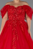 Robes De Soirée Grande Taille Longue Rouge ABU3623