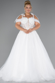 Robe de Mariée Grande Taillev Longue Blanc ABG052