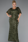 Robe Grande Taille Longue Kaki ABU5318