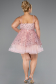 Robe Grande Taille Courte Poudre ABK2436