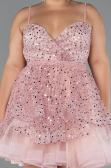 Robe Grande Taille Courte Poudre ABK2436
