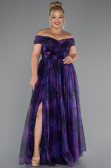 Robe De Soirée Grande Taille Longue Violet ABU5263