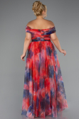 Robe De Soirée Grande Taille Longue Orange ABU5263