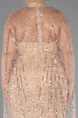 Robe De Mariée Grande Taille Longue Perlé Or ABU5328