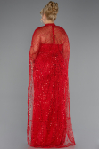 Robe De Mariée Grande Taille Longue Perlé Rouge ABU5328