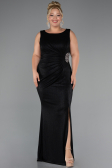 Robe de Soirée Grande Taille Longue Noir ABU5231