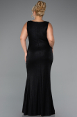 Robe de Soirée Grande Taille Longue Noir ABU5231