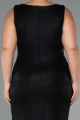 Robe de Soirée Grande Taille Longue Noir ABU5231