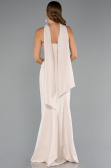 Robe de Soirée Longue Beige ABU5216