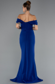 Robe Queue de Poisson Longue Bleu Saxe ABU5350