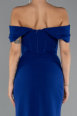 Robe Queue de Poisson Longue Bleu Saxe ABU5350