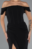 Robe Queue de Poisson Longue Noir ABU5350