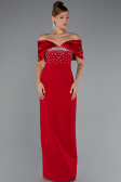 Robe de Soirée Longue Rouge ABU5352