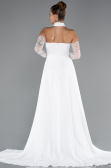 Robe de Soirée Longue Blanc ABU5355