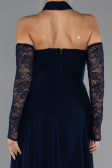 Robe de Soirée Longue Bleu Marine ABU5355