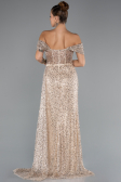 Robe de Soirée Longue Or ABU5338