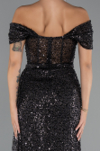 Robe de Soirée Longue Noir ABU5338