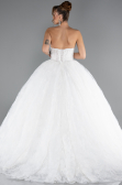 Robes de Mariage Longue Dantelle Blanc ABG163