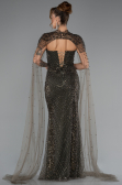 Robe de Soirée Longue Perlé Kaki ABU5363