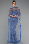 Robe de Soirée Longue Bleu ABU4517