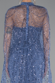 Robe de Soirée Longue Bleu ABU4517