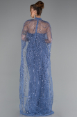 Robe de Soirée Longue Bleu ABU4517
