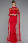 Robe De Soirée Longue Rouge ABU4517