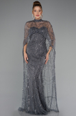 Robe De Soirée Longue Anthracite ABU4517