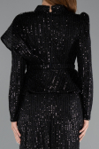 Robe De Soirée Voilée Longue Noir ABK2346