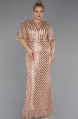 Robe de Soirée Grande Taille Longue Or ABU2309