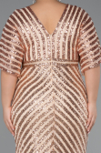 Robe de Soirée Grande Taille Longue Or ABU2309