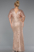 Robe de Soirée Grande Taille Longue Or ABU2309