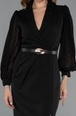 Robe de Cérémonie Midi Noir ABK2462
