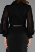 Robe de Cérémonie Midi Noir ABK2462