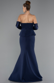 Robe Queue de Poisson Longue Bleu Marine ABU5421