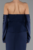 Robe Queue de Poisson Longue Bleu Marine ABU5421