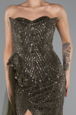 Robe de Soirée Longue Kaki ABU5425
