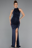 Robe de Soirée Longue Bleu Marine ABU5426