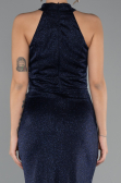 Robe de Soirée Longue Bleu Marine ABU5426