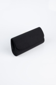 Sac De Soirée Couleur Daim Noir KC202
