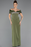 Robe de Soirée Longue Kaki ABU5440