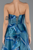 Robe de Soirée Longue Vert Pétrole ABU5441