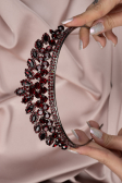 Accessoire de Cheveux Rouge Bordeaux UK983