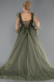 Robes De Soirée Grande Taille Longue Kaki ABU4608
